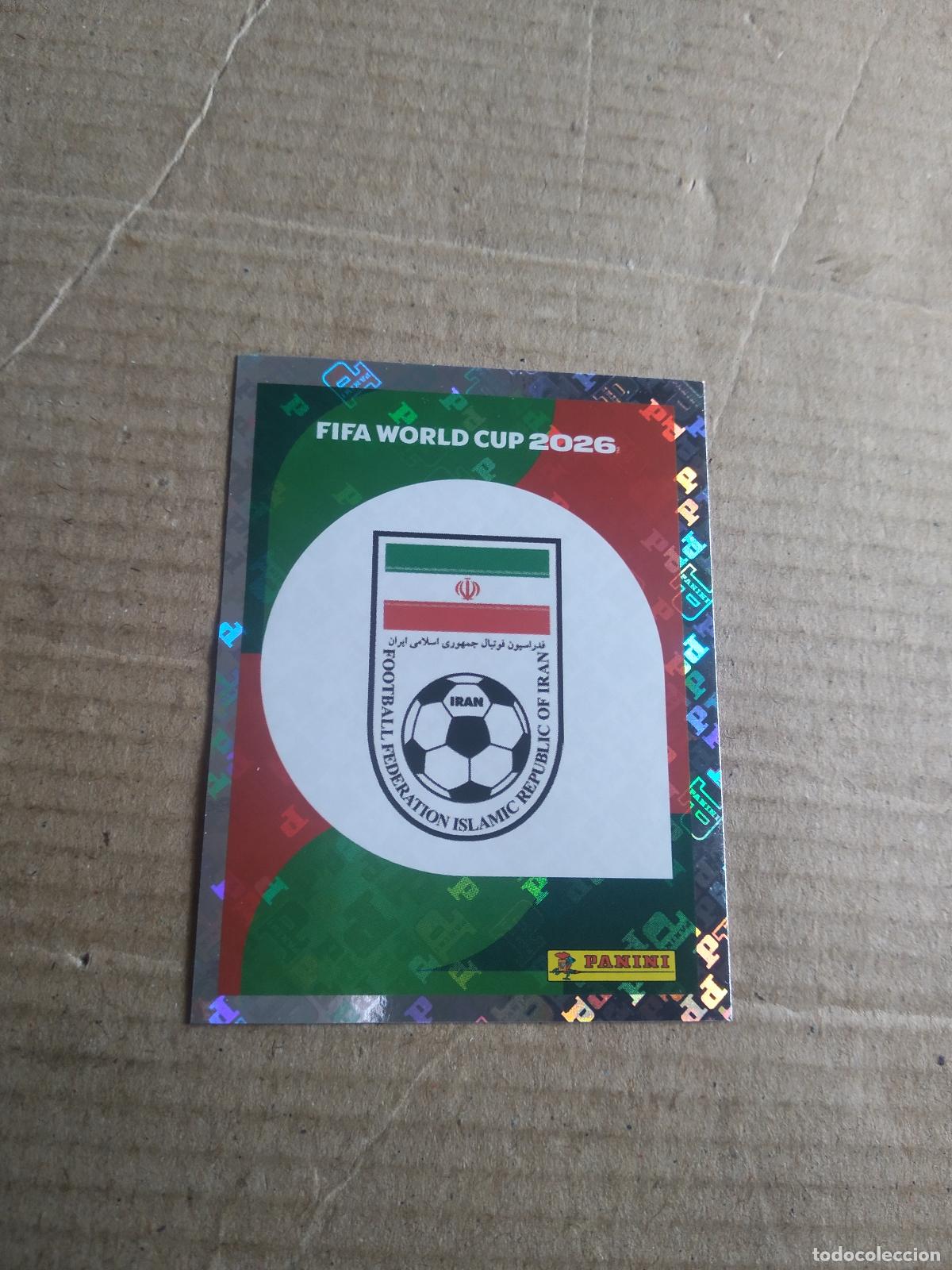 Cromos de f&uacute;tbol: IRN 1 ESCUDO IRAN CROMO FUTBOL PANINI MUNDIAL 2026 WORLD CUP COPA MUNDO