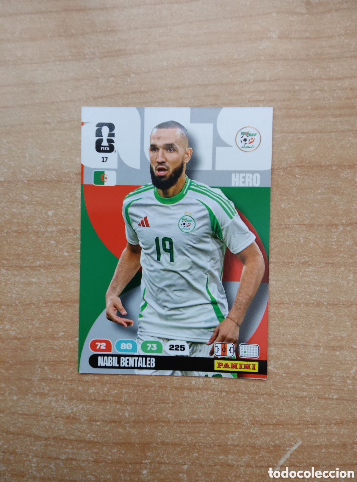 Cromos de f&uacute;tbol: 17 NABIL BENTALEB ARGELIA ADRENALYN XL MUNDIAL 2026