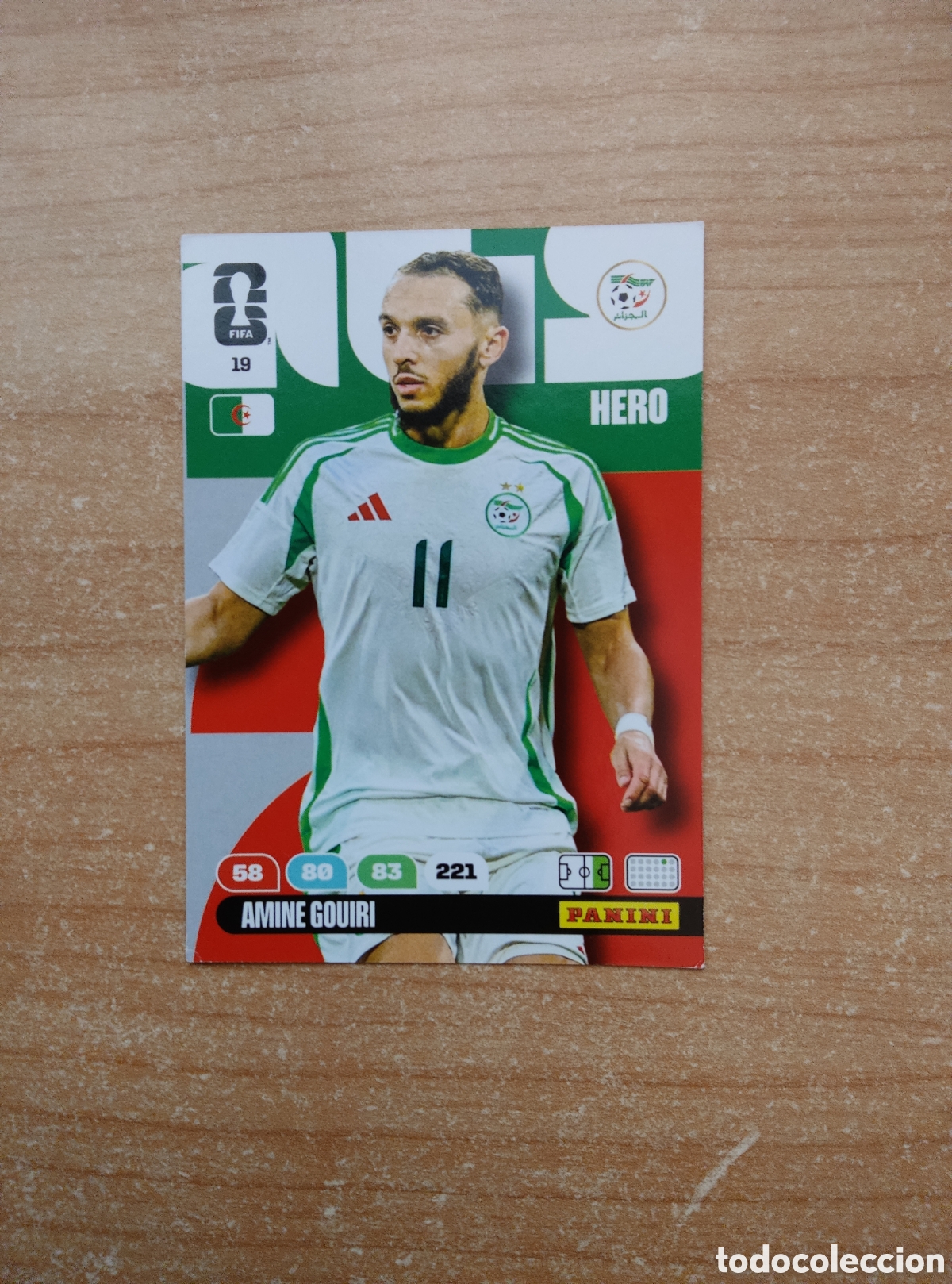 Cromos de f&uacute;tbol: 19 AMINE GOURI ARGELIA ADRENALYN XL MUNDIAL 2026