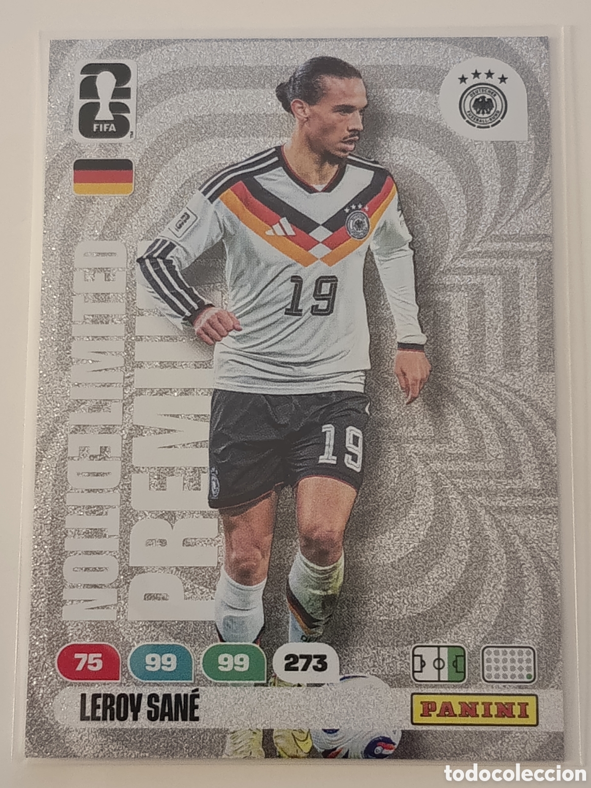Cromos de f&uacute;tbol: Leroy Sane edici&oacute;n limitada premium