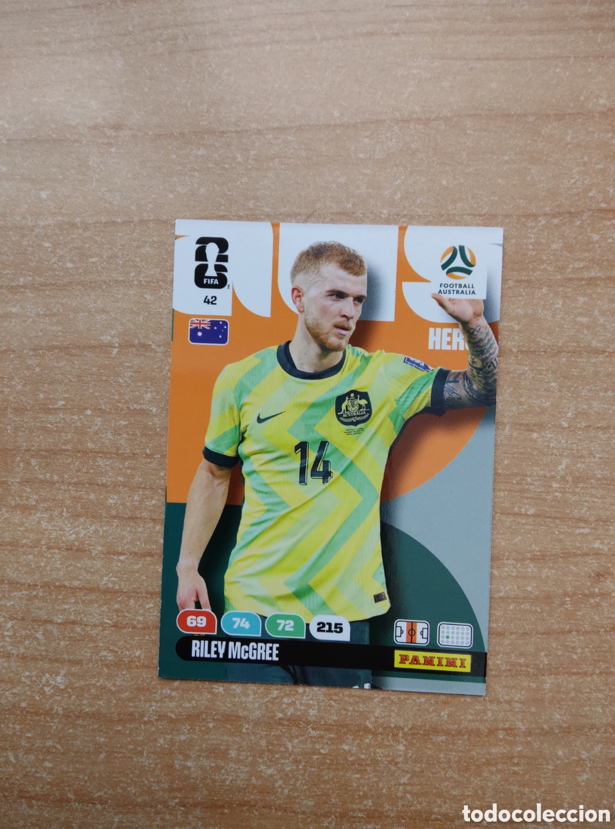 Cromos de f&uacute;tbol: 42 RILEY MCGREE AUSTRALIA ADRENALYN XL MUNDIAL 2026