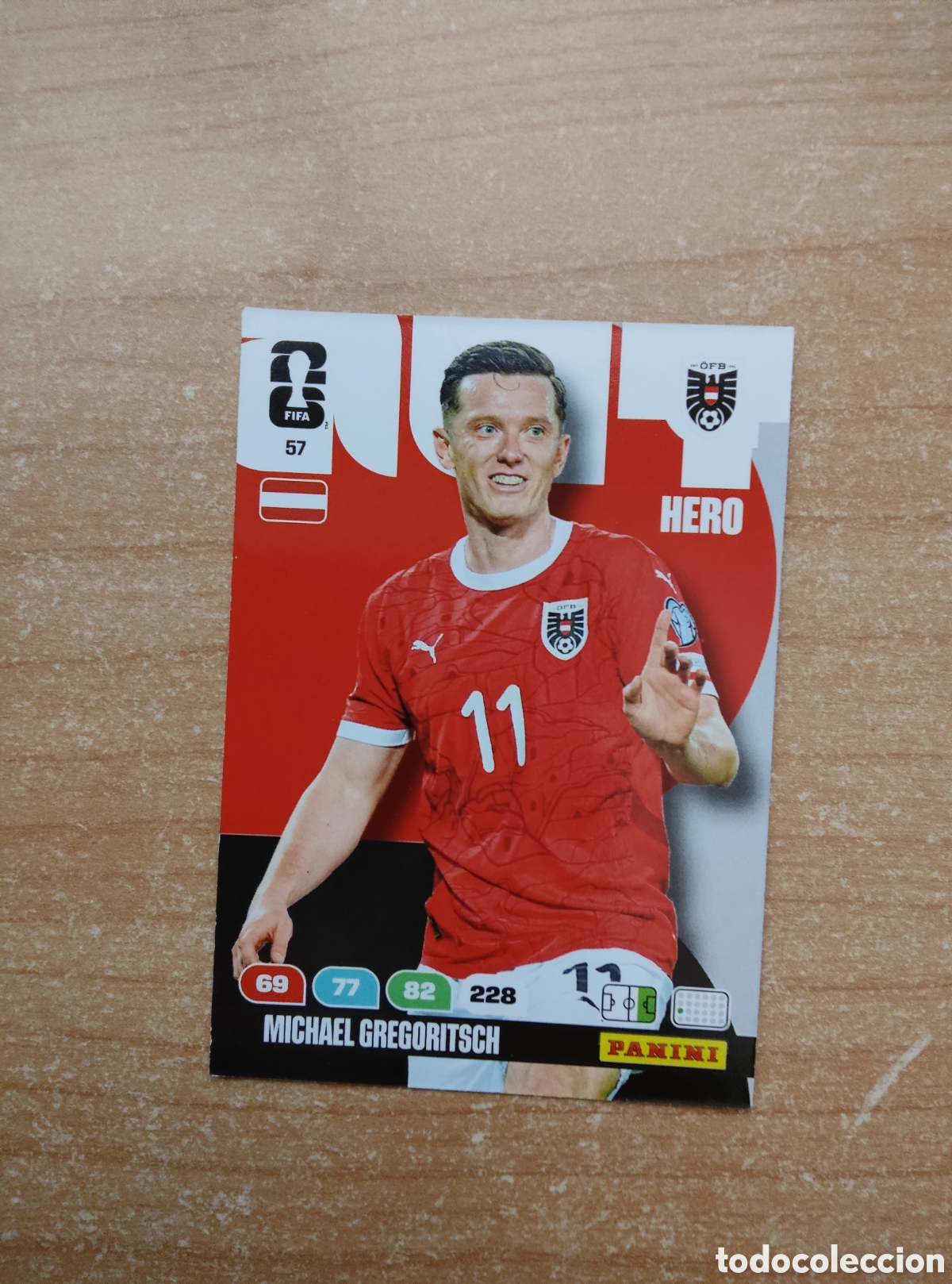 Cromos de f&uacute;tbol: 57 MICHAEL GREGORITSCH AUSTRIA ADRENALYN XL MUNDIAL 2026