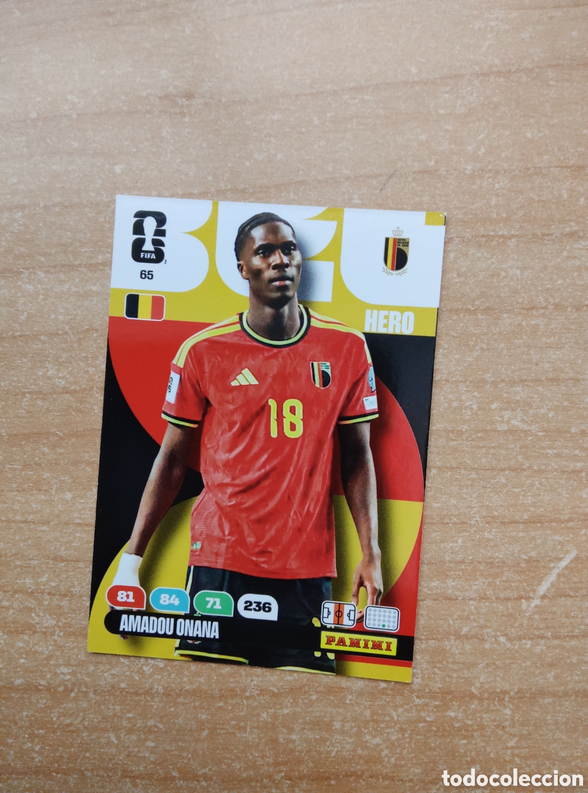 Cromos de f&uacute;tbol: 65 AMADOU ONANA BELGICA ADRENALYN XL MUNDIAL 2026