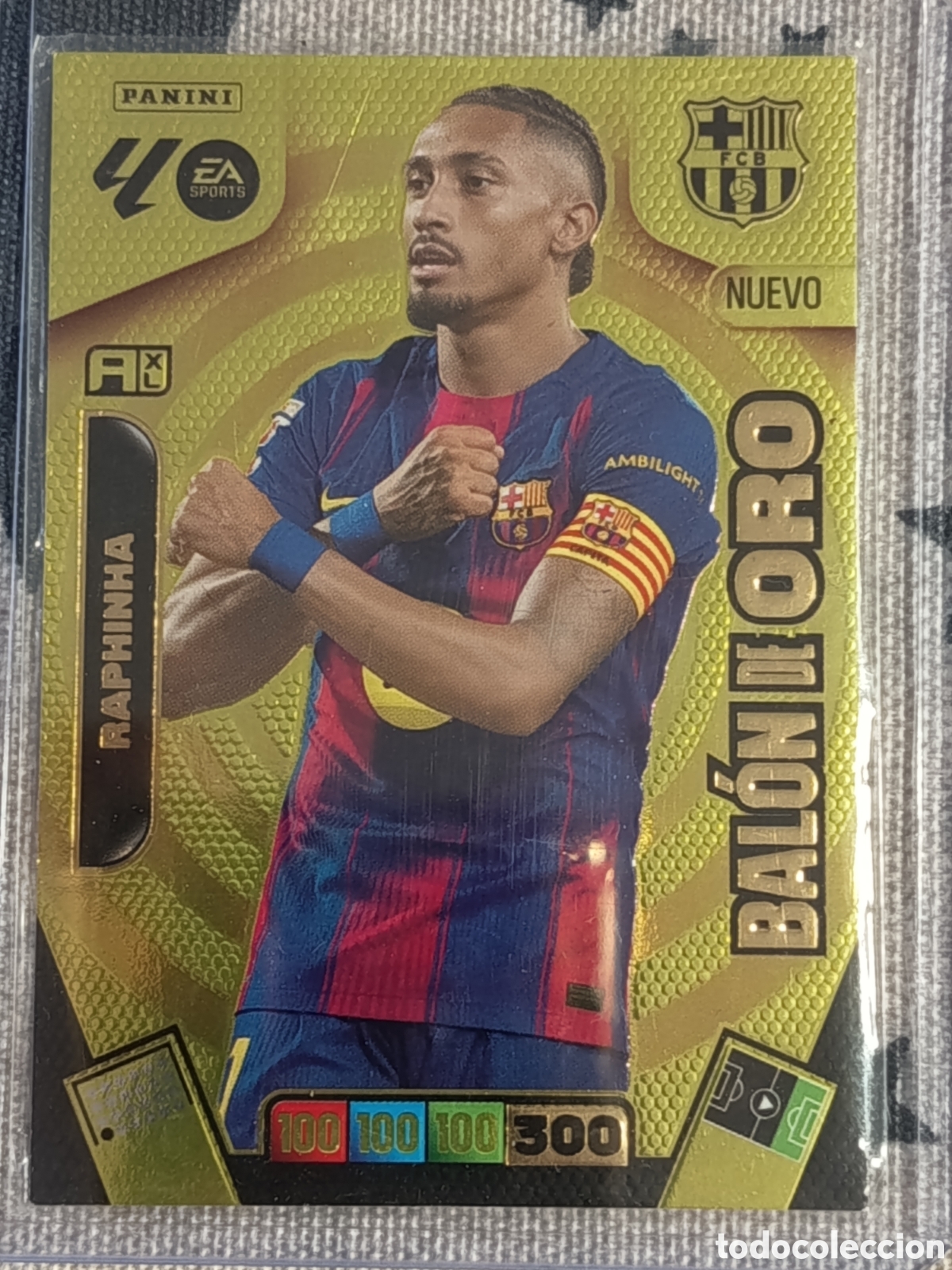 Football Stickers: Raphinha bal&oacute;n de oro Adrenalyn 2025-2026