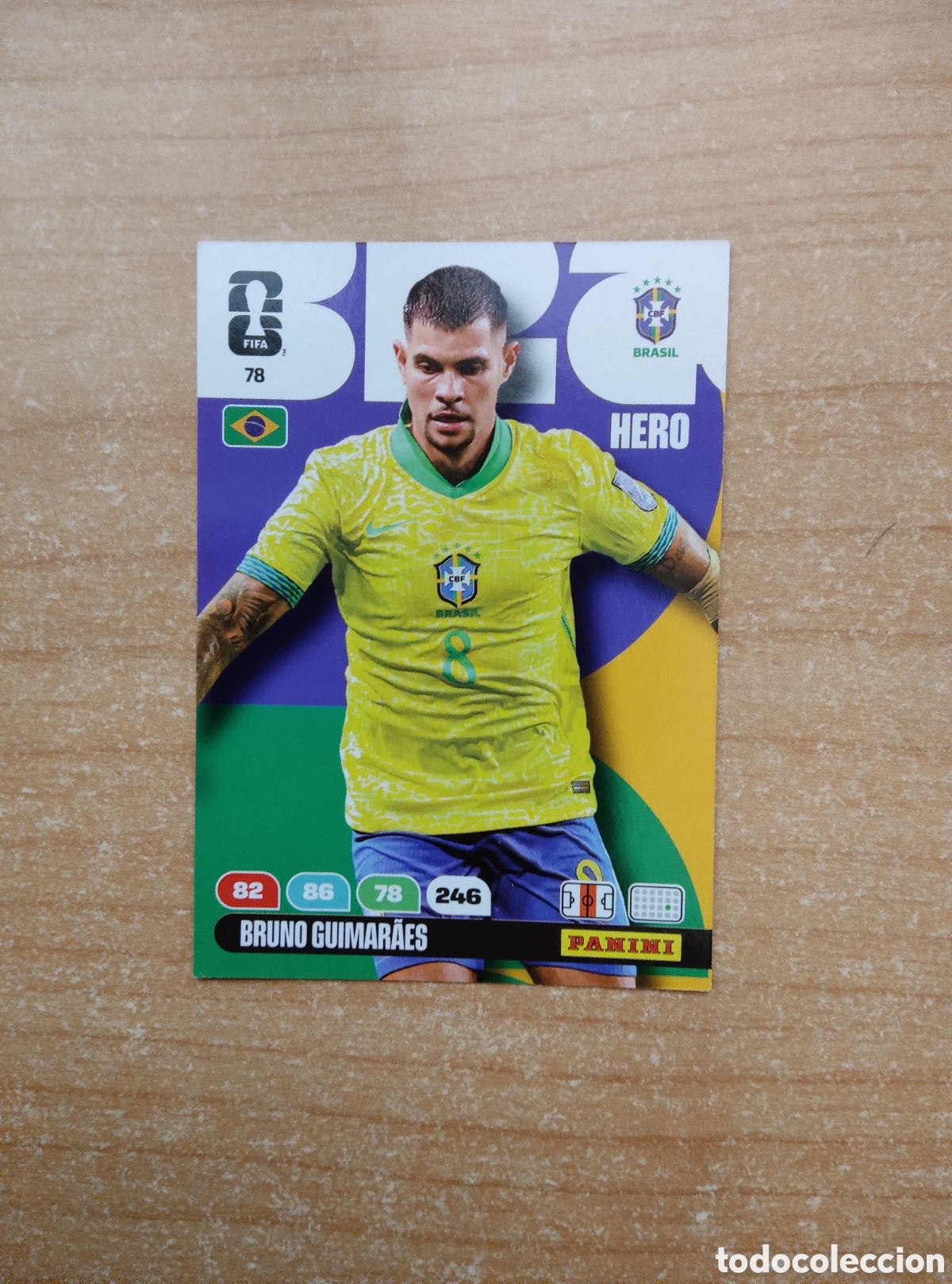 Football Stickers: 78 BRUNO GUIMARAES BRASIL ADRENALYN XL MUNDIAL 2026