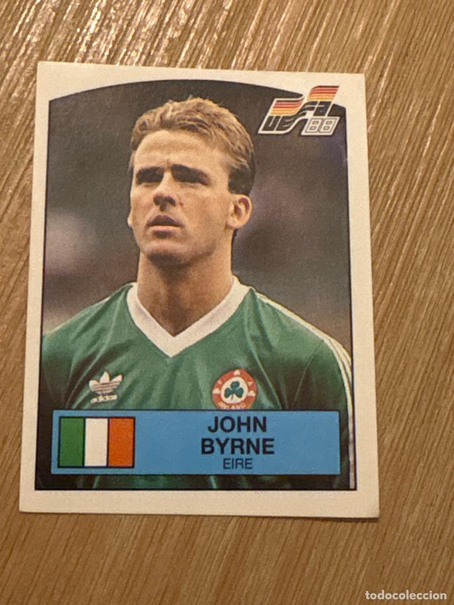 Cromos de f&uacute;tbol: 21. CROMO STICKER SIN PEGAR PANINI EUROCOPA EURO 88 JOHN BYRNE N 202 IRLANDA EIRE