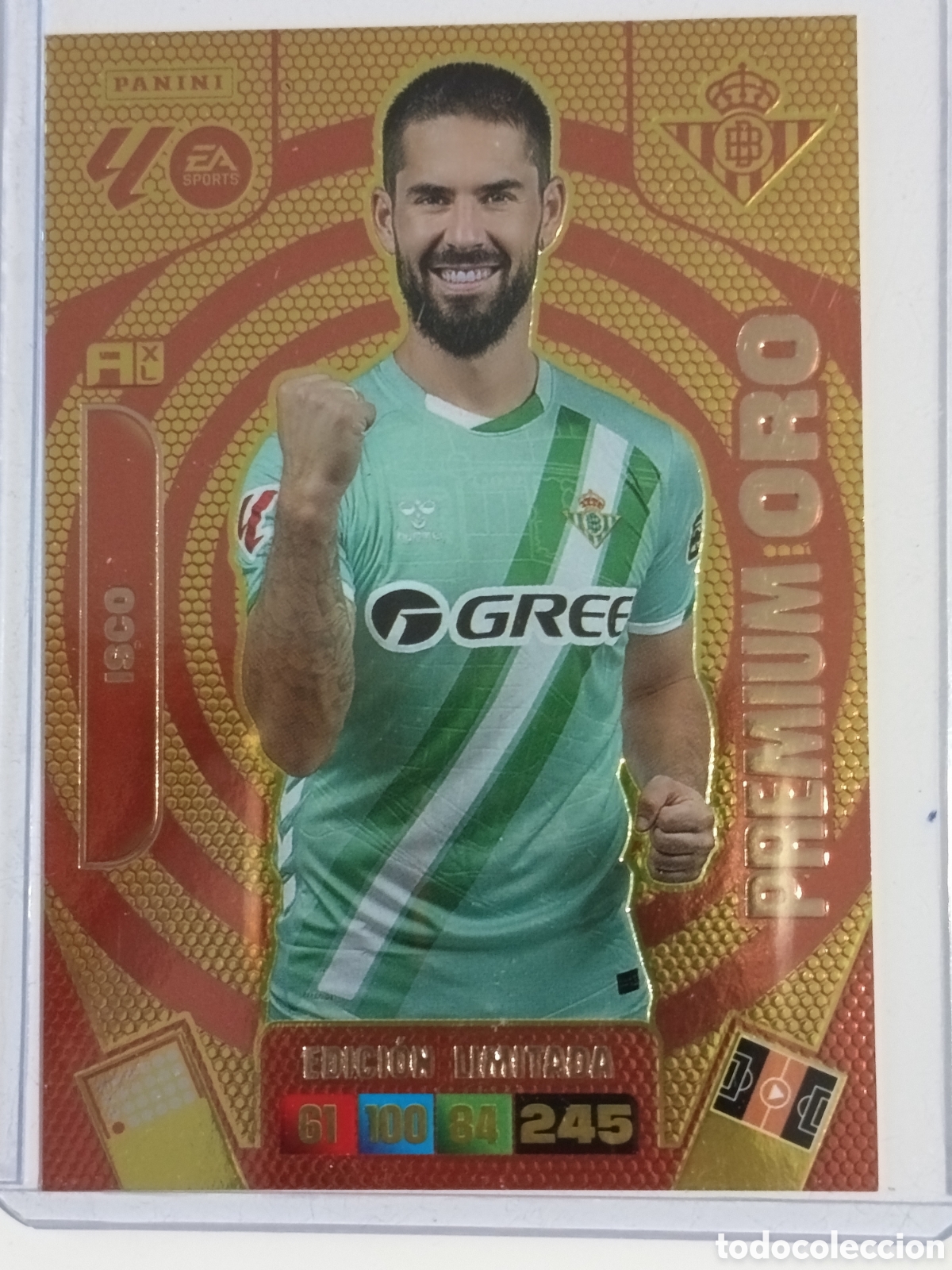Cromos de f&uacute;tbol: Isco premium oro Adrenalyn 2025-2026
