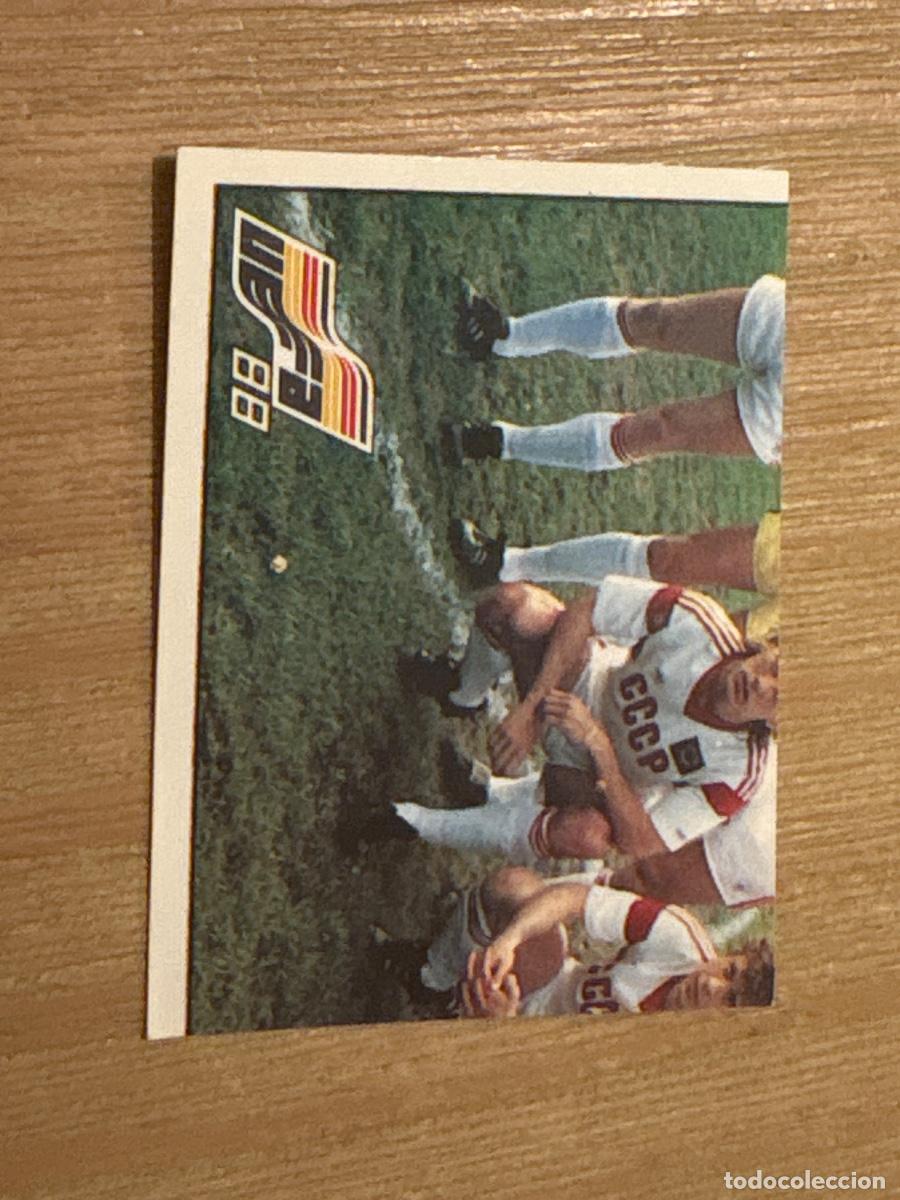 Cromos de f&uacute;tbol: 21. CROMO STICKER SIN PEGAR PANINI EUROCOPA EURO 88 SSRR RUSIA N 236 ALINEACI&Oacute;N