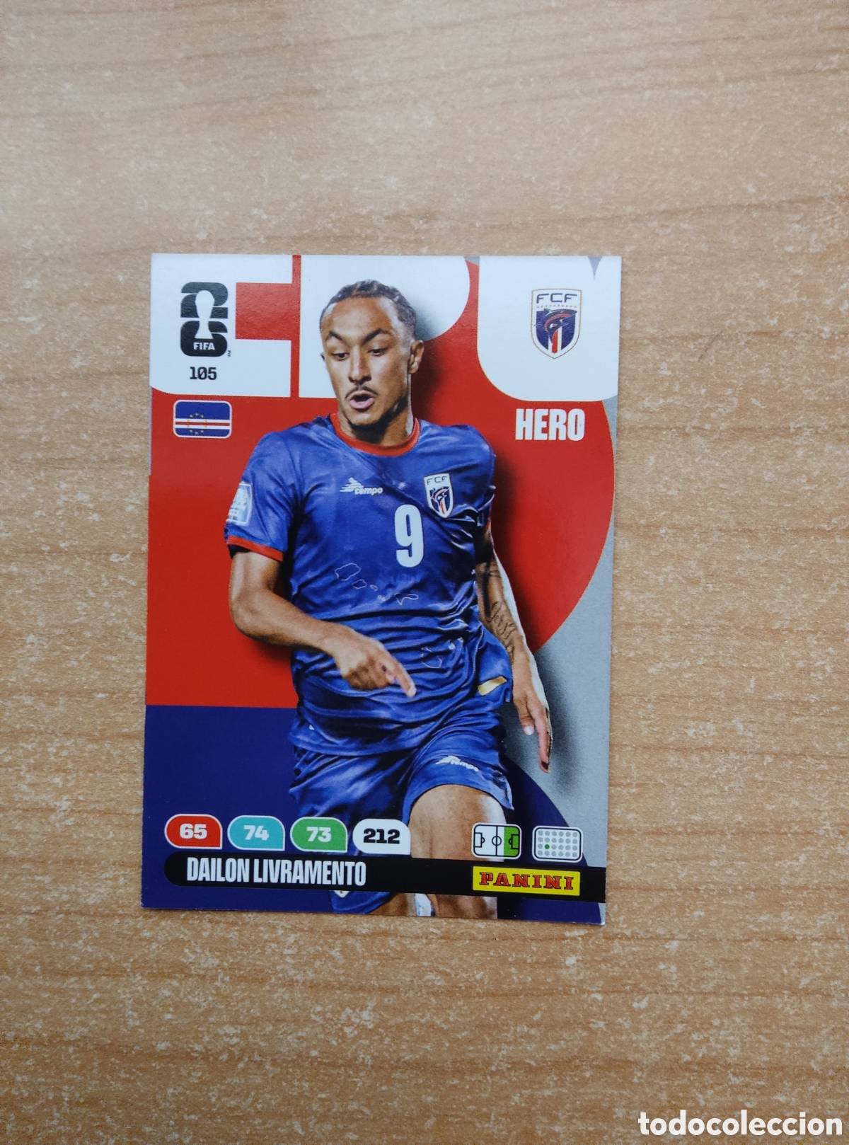Cromos de f&uacute;tbol: 105 DAILON LIVRAMENTO CABO VERDE ADRENALYN XL MUNDIAL 2026