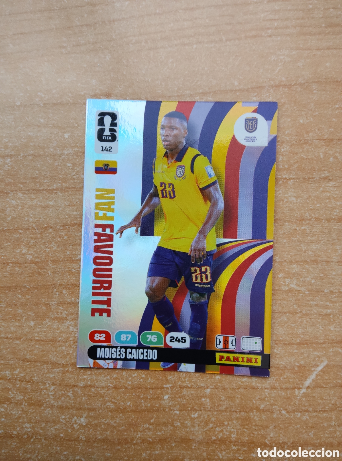 Cromos de f&uacute;tbol: 142 MOISES CAICEDO FAN FAVOURITE ECUADOR ADRENALYN XL MUNDIAL 2026
