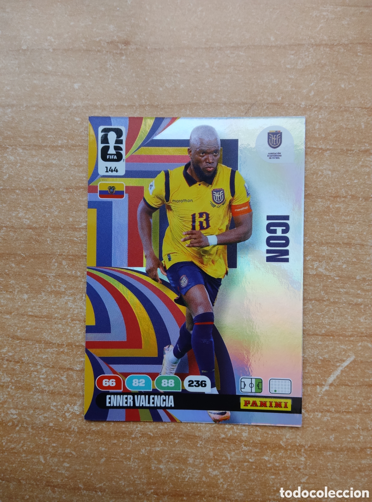 Cromos de f&uacute;tbol: 144 ENNER VALENCIA ICON ECUADOR ADRENALYN XL MUNDIAL 2026
