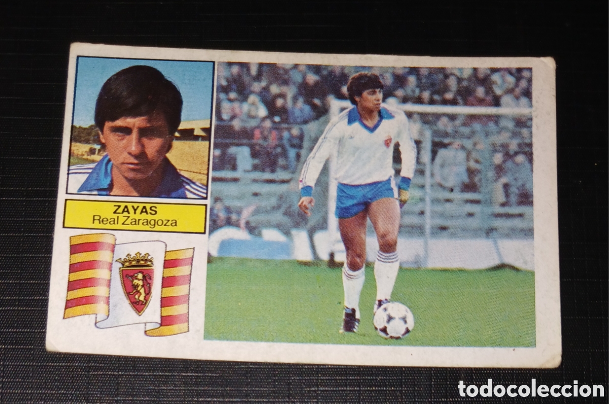 Cromos de f&uacute;tbol: Cromo Zayas - Real Zaragoza - Liga 82 83 / 1982 1983 - Ed. Este