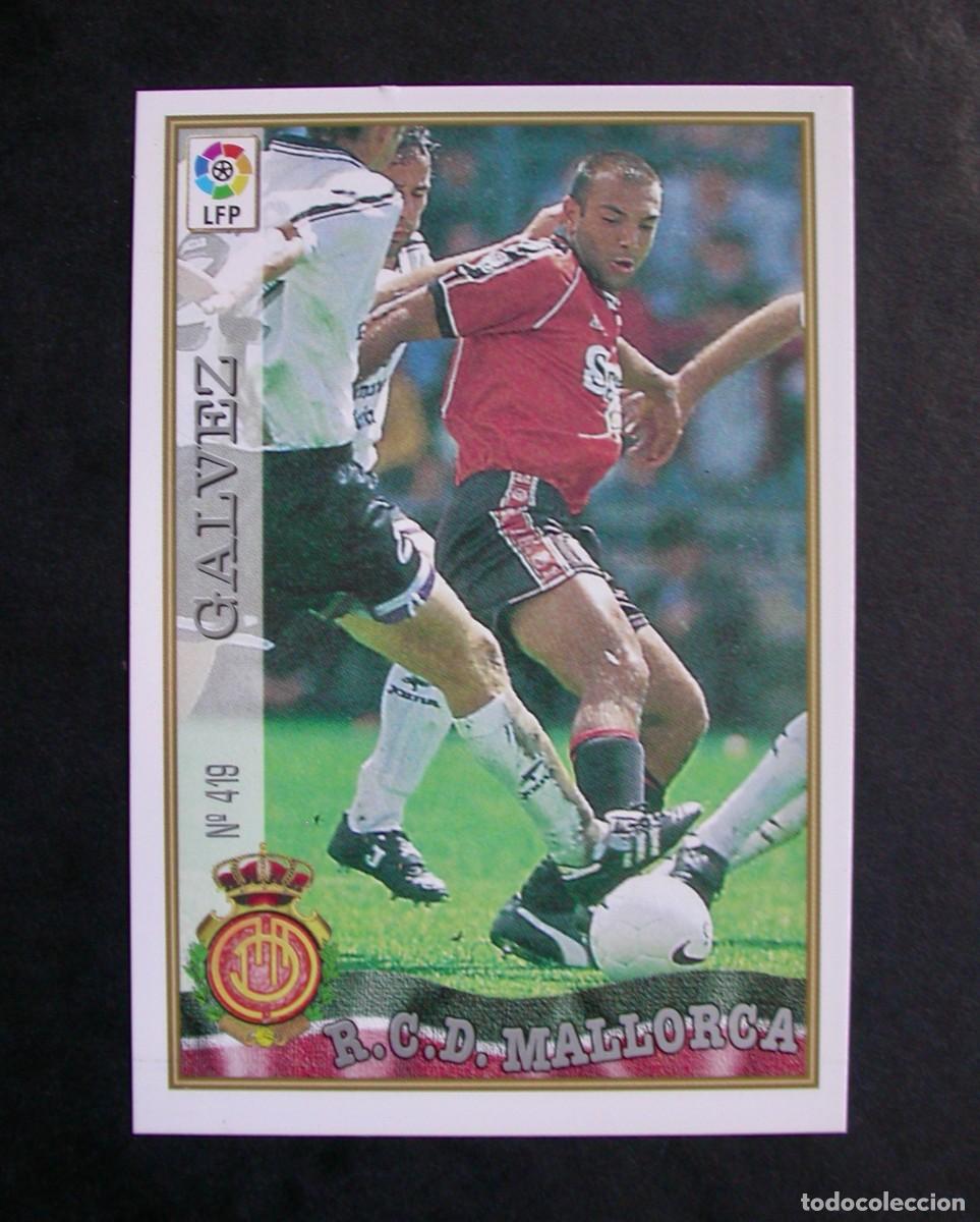 Cromos de f&uacute;tbol: N&ordm; 419 G&Aacute;LVEZ DEL MALLORCA DE LAS FICHAS DE LA LIGA 97-98 DE MUNDICROMO