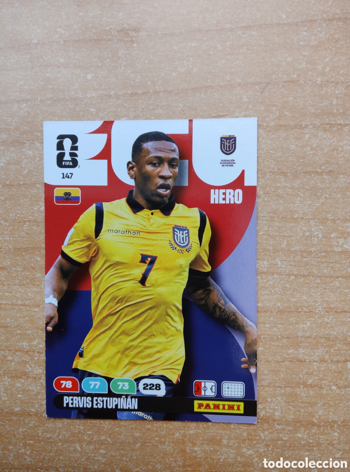 Cromos de f&uacute;tbol: 147 PERVIS ESTUPI&Ntilde;AN ECUADOR ADRENALYN XL MUNDIAL 2026