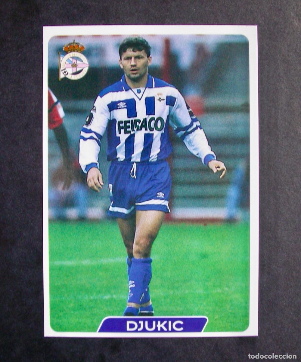 Cromos de f&uacute;tbol: N&ordm; 24 DJUKIC DEL DEPORTIVO DE LAS FICHAS DE LA LIGA DE MUNDICROMO 95-96