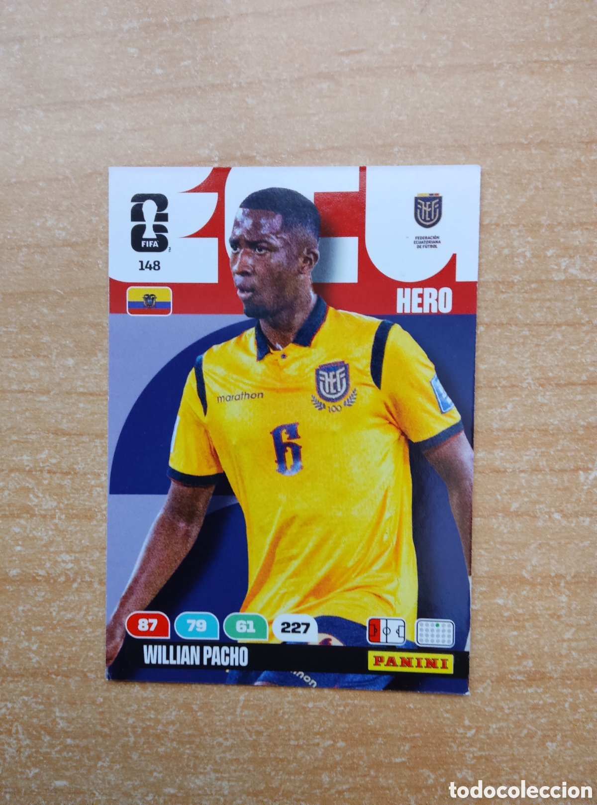 Cromos de f&uacute;tbol: 148 WILLIAN PACHO ECUADOR ADRENALYN XL MUNDIAL 2026