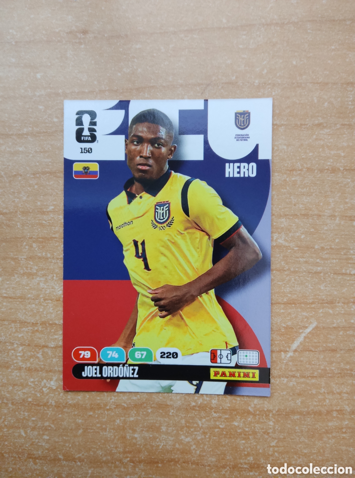 Cromos de f&uacute;tbol: 150 JOEL ORDO&Ntilde;EZ ECUADOR ADRENALYN XL MUNDIAL 2026