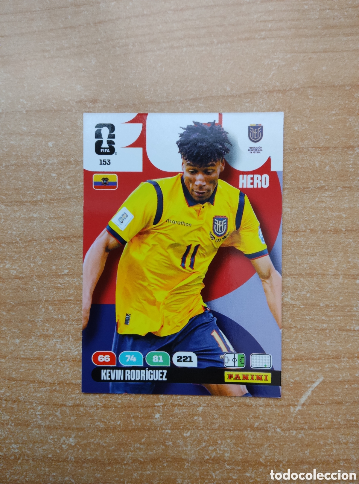 Cromos de f&uacute;tbol: 153 KEVIN RODRIGUEZ ECUADOR ADRENALYN XL MUNDIAL 2026