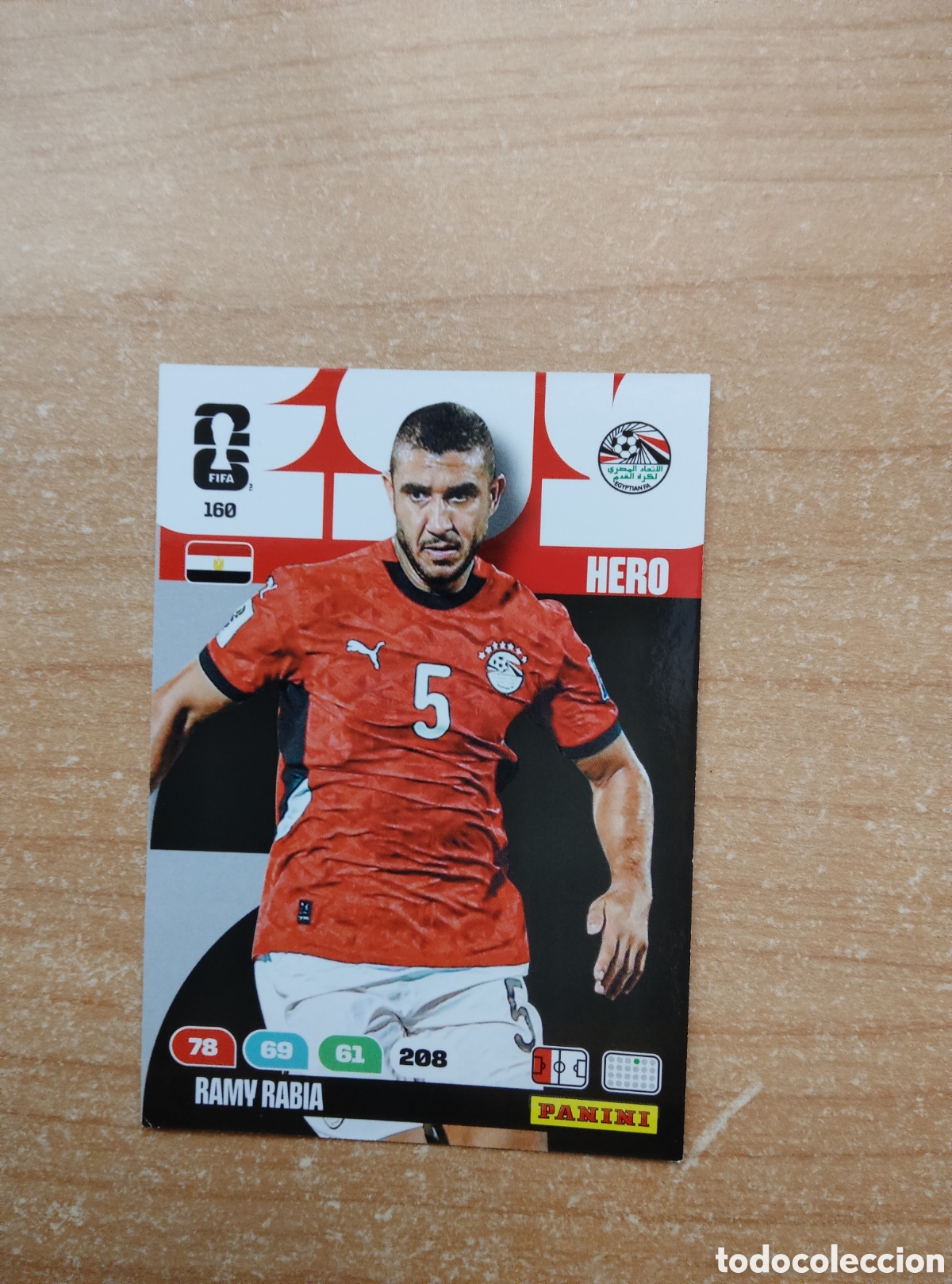 Cromos de f&uacute;tbol: 160 RAMY RABIA EGIPTO ADRENALYN XL MUNDIAL 2026