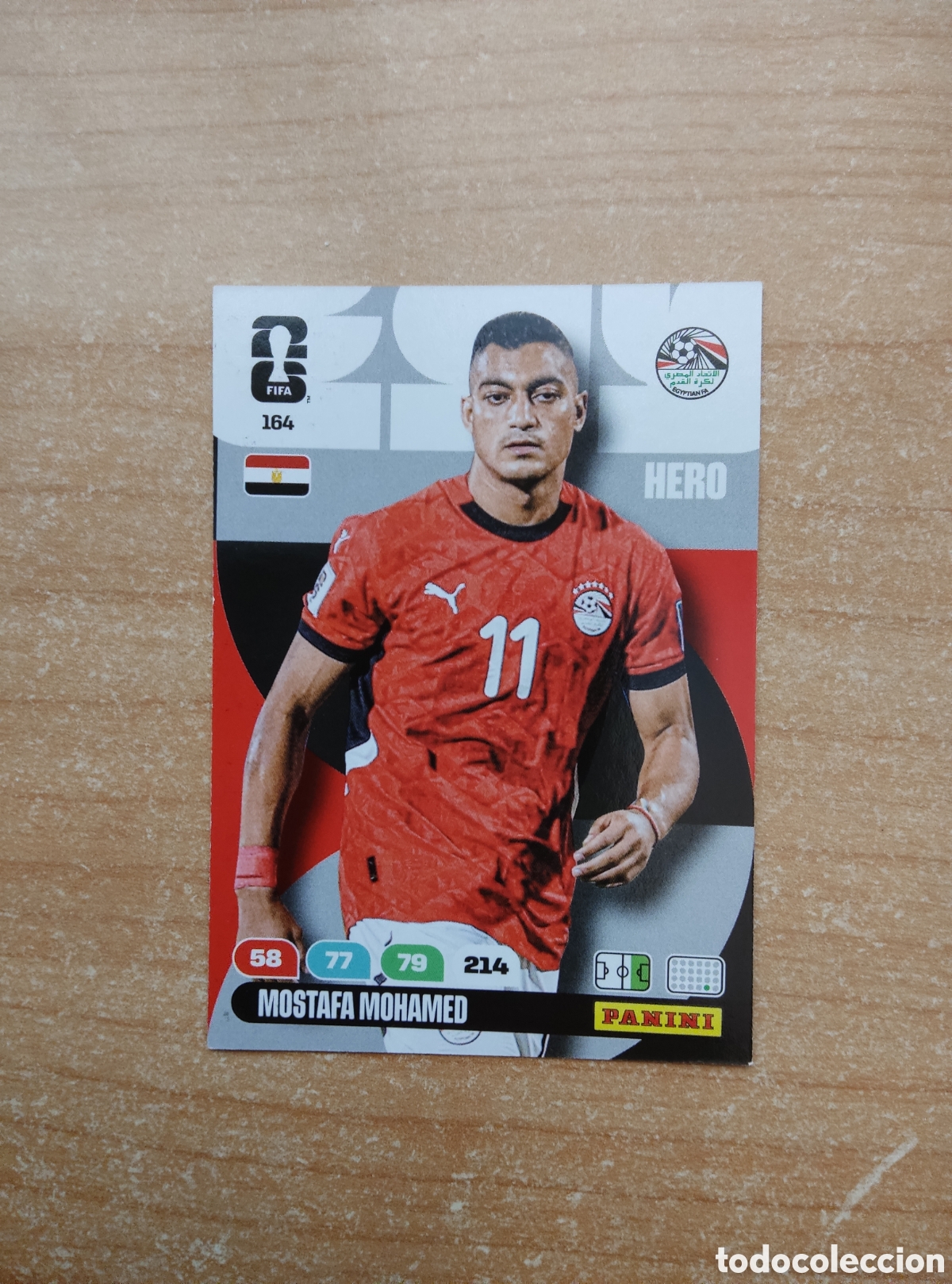 Cromos de f&uacute;tbol: 164 MOSTAFA MOHAMED EGIPTO ADRENALYN XL MUNDIAL 2026
