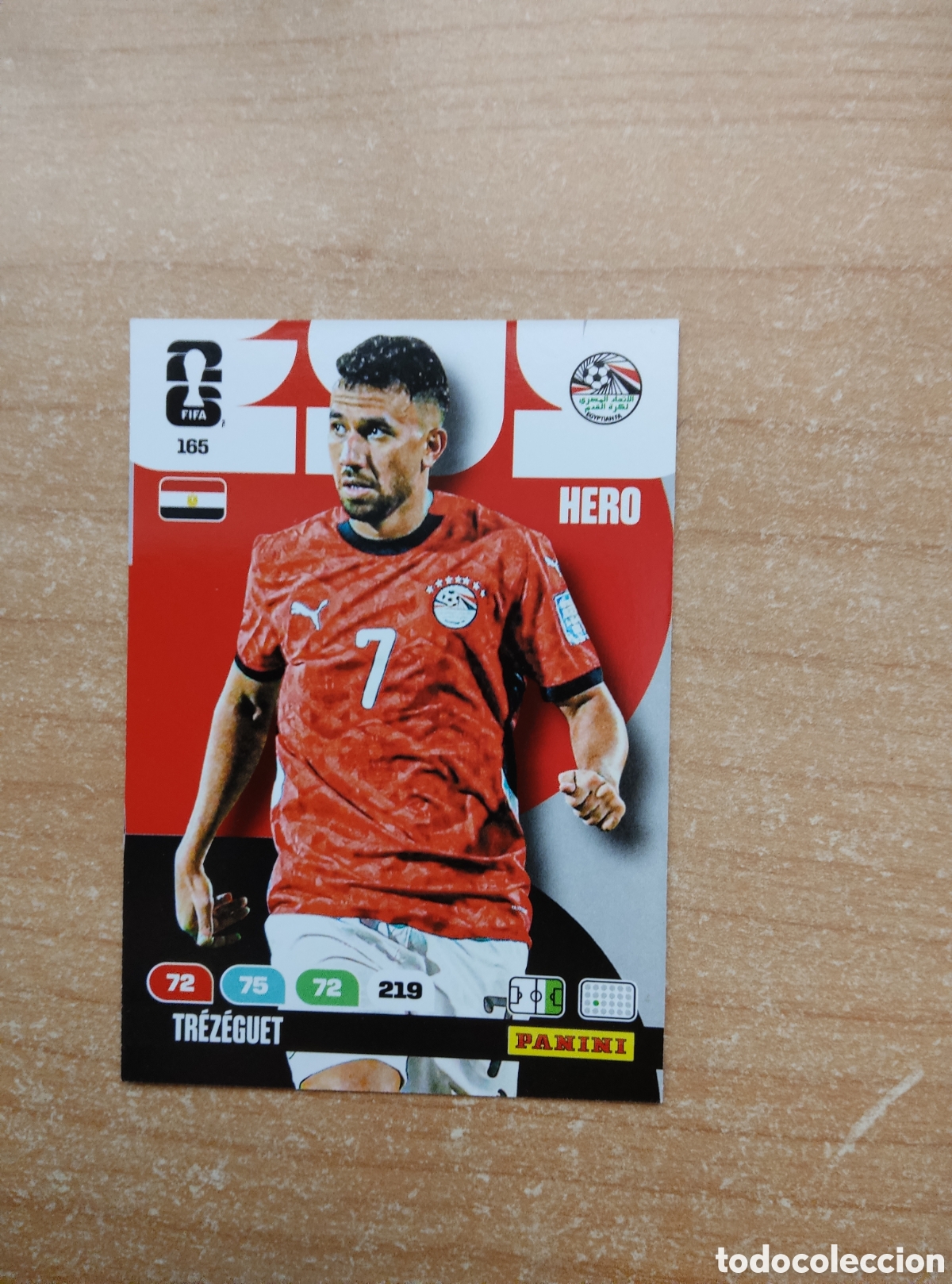 Cromos de f&uacute;tbol: 165 TREZEGUET EGIPTO ADRENALYN XL MUNDIAL 2026