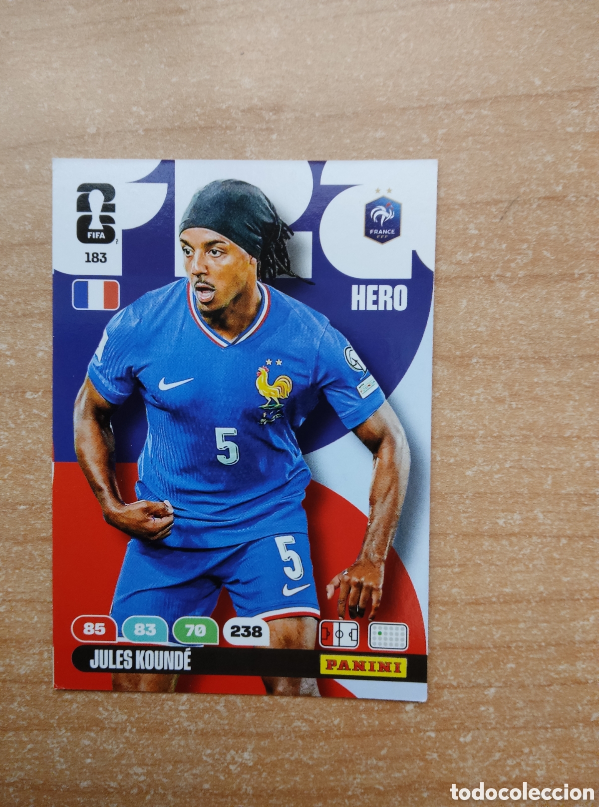 Cromos de f&uacute;tbol: 183 JULES KOUNDE FRANCIA ADRENALYN XL MUNDIAL 2026