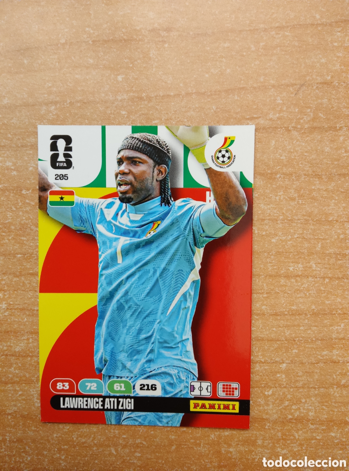 Cromos de f&uacute;tbol: 205 LAWRENCE ATI ZIGI GHANA ADRENALYN XL MUNDIAL 2026