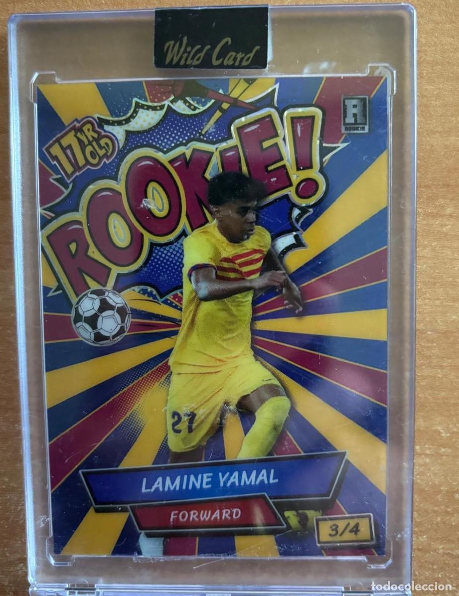Cromos de f&uacute;tbol: WILD CARD 2024 LAMINE YAMAL (FC BARCELONA) ROOKIE NUMERADA /4