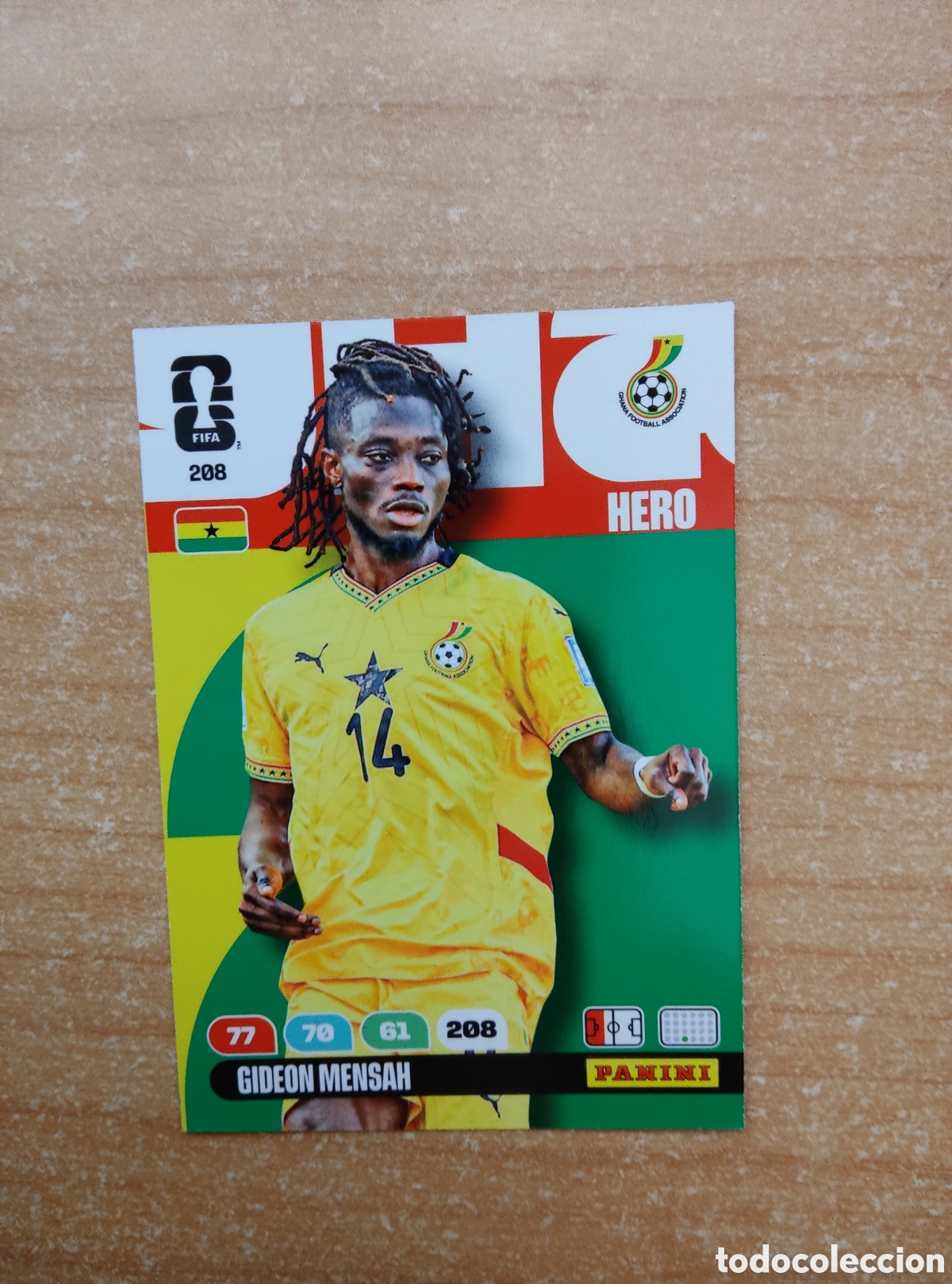 Cromos de f&uacute;tbol: 208 GIDEON MENSAH GHANA ADRENALYN XL MUNDIAL 2026