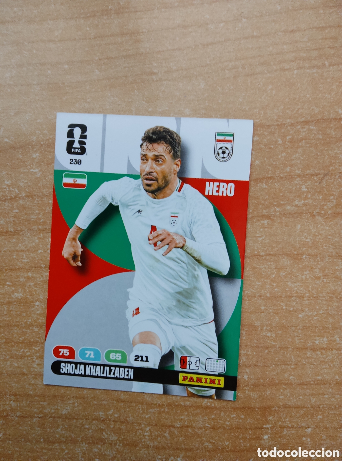 Cromos de f&uacute;tbol: 230 SHOJA KHALILZADEH IRAN ADRENALYN XL MUNDIAL 2026