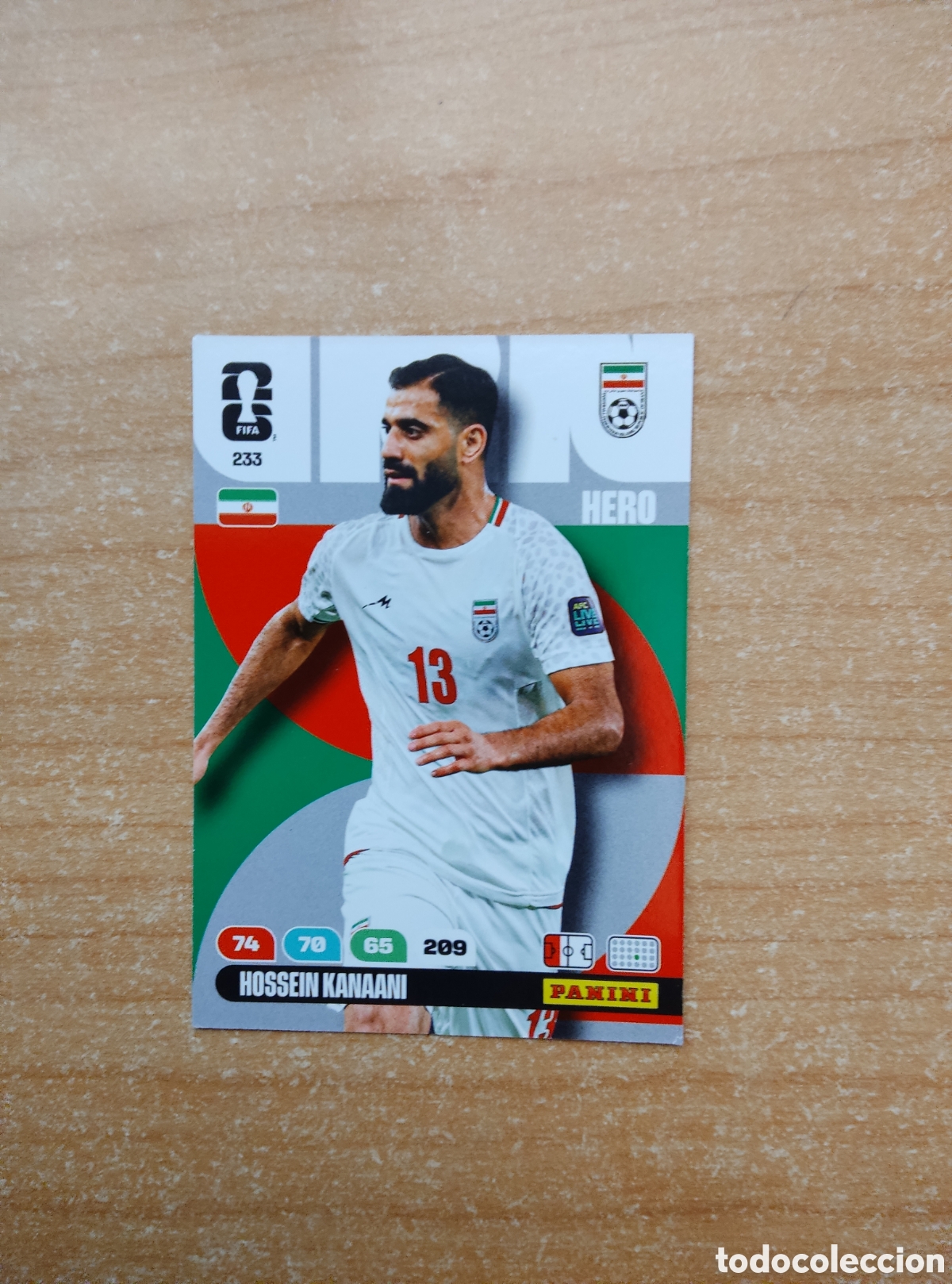 Cromos de f&uacute;tbol: 233 HOSSEIN KANAANI IRAN ADRENALYN XL MUNDIAL 2026