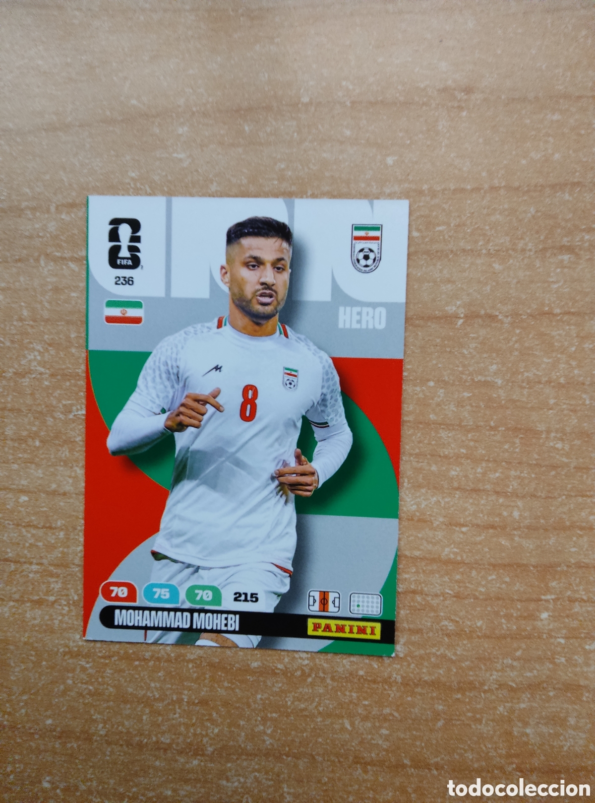Cromos de f&uacute;tbol: 236 MOHAMMAD MOHEBI IRAN ADRENALYN XL MUNDIAL 2026