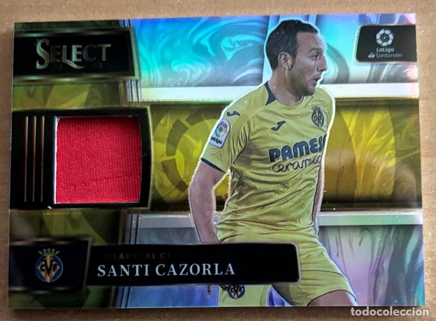 Cromos de f&uacute;tbol: PANINI SELECT LA LIGA SOCCER 2022-2023 22 23 SANTI CAZORLAL (VILLARREAL) MATCH-WORN USED