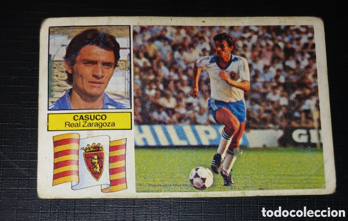 Cromos de f&uacute;tbol: Cromo Casuco - Real Zaragoza - Liga 82 83 / 1982 1983 - Ed. Este