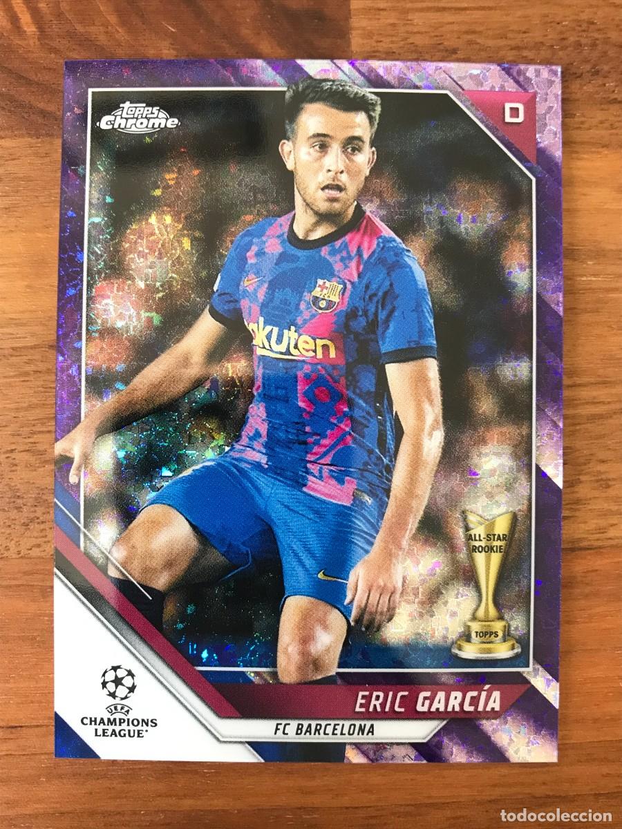 Cromos de f&uacute;tbol: ERIC GARCIA - FC BARCELONA - NUMERADA /250 APURPLE DIAMOND REFRACTOR - TOPPS CHROME CHAMPIONS 21 22