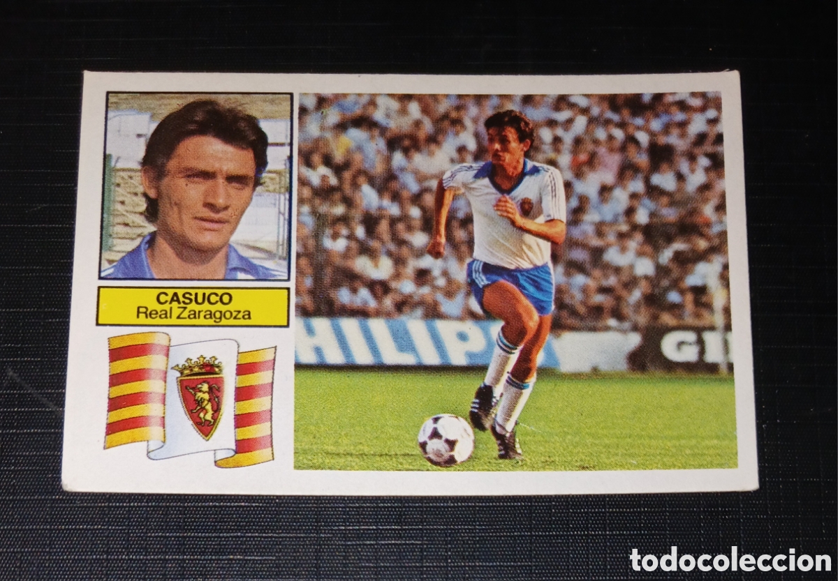 Cromos de f&uacute;tbol: Cromo Casuco - Real Zaragoza - Liga 82 83 / 1982 1983 - Ed. Este