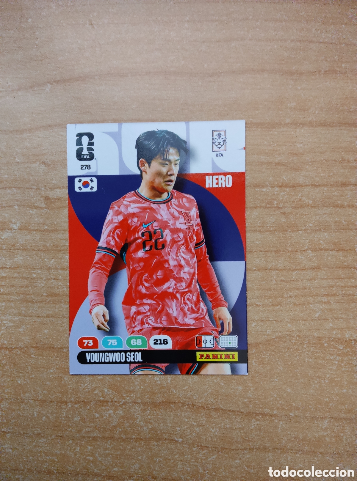 Cromos de f&uacute;tbol: 278 YOUNGWOO SEOL COREA DEL SUR ADRENALYN XL MUNDIAL 2026