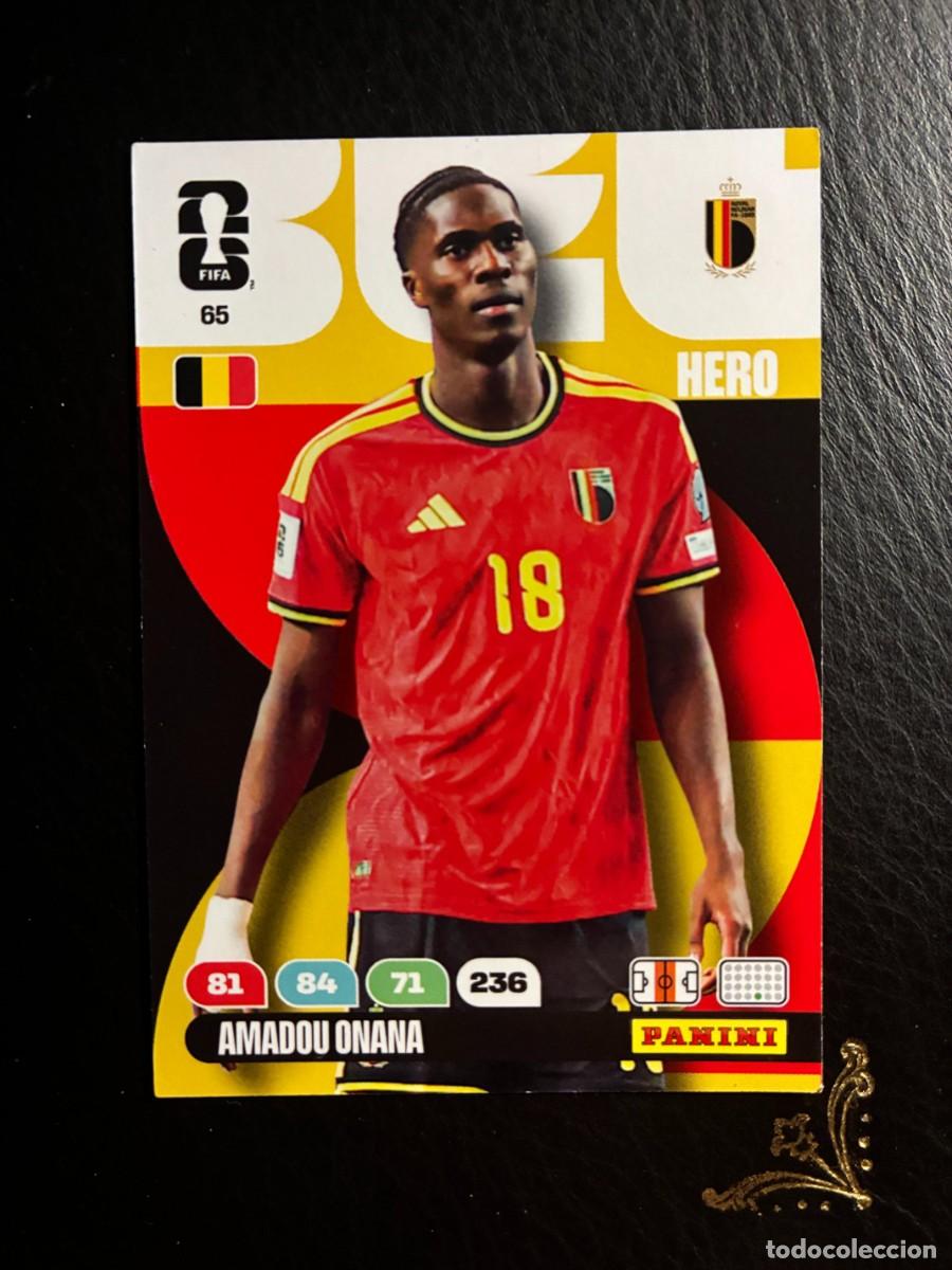Cromos de f&uacute;tbol: 65 AMADOU ONANA BELGICA FIFA WORLD CUP ADRENALYN MUNDIAL 2026 26 PANINI