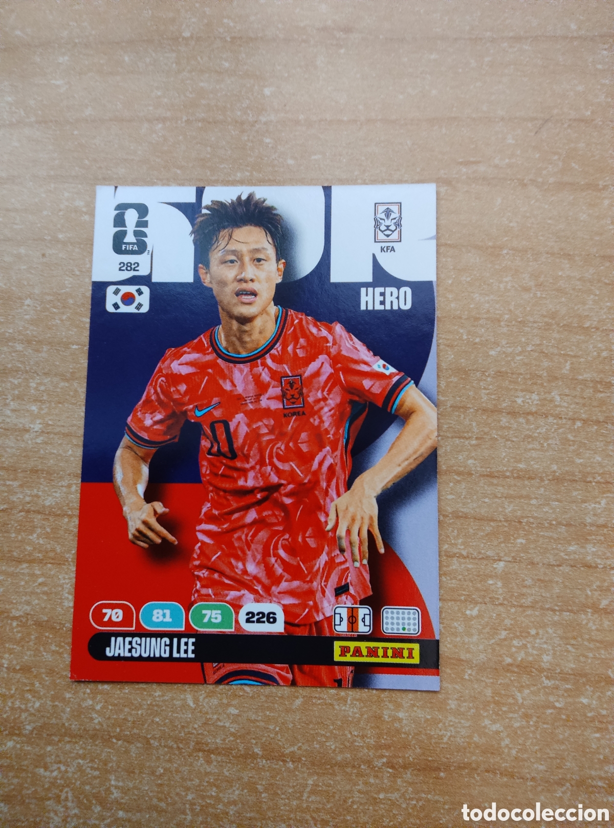 Cromos de f&uacute;tbol: 282 JAESUNG LEE COREA DEL SUR ADRENALYN XL MUNDIAL 2026