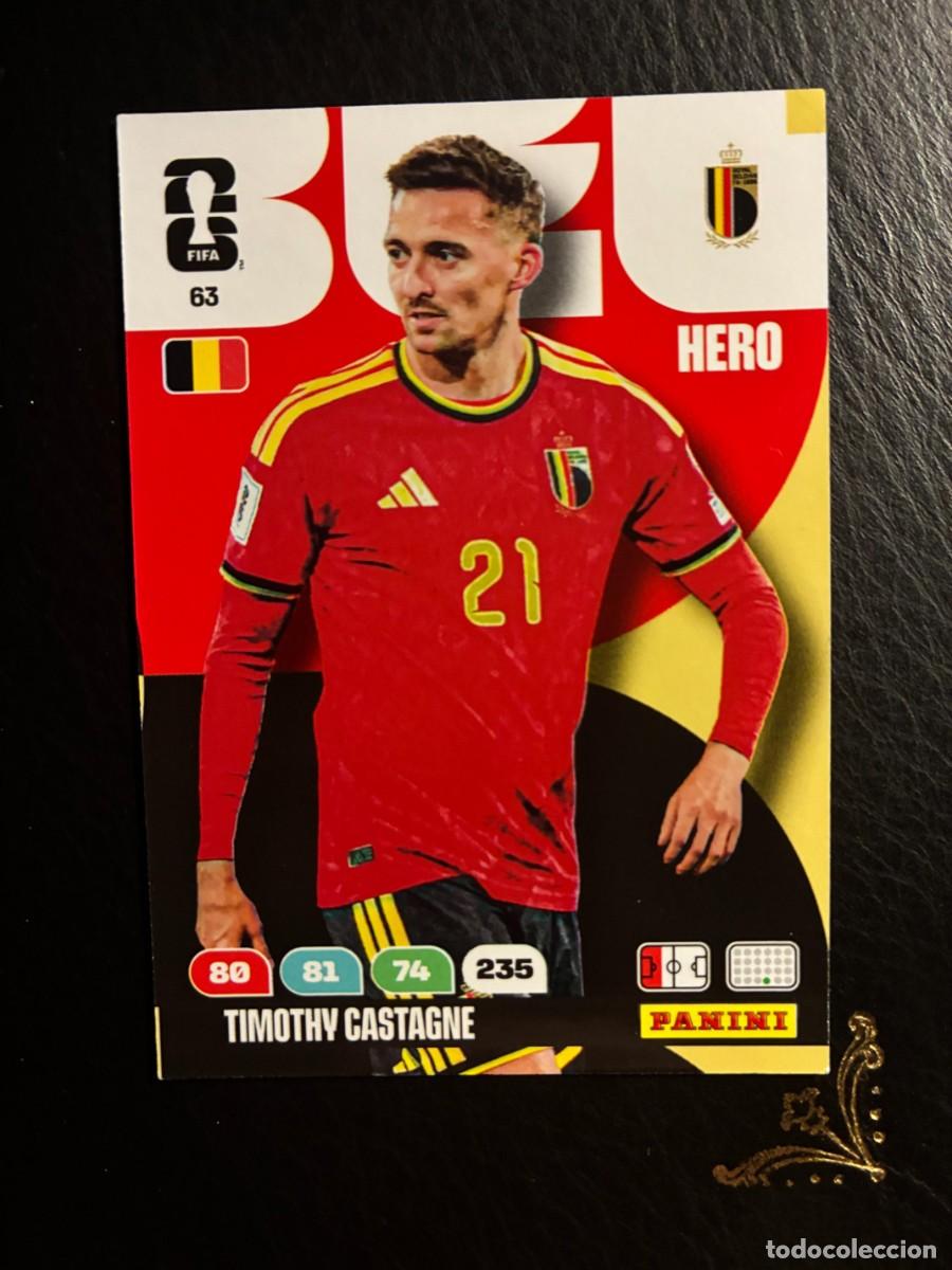 Cromos de f&uacute;tbol: 63 TIMOTHY CASTAGNE BELGICA FIFA WORLD CUP ADRENALYN MUNDIAL 2026 26 PANINI