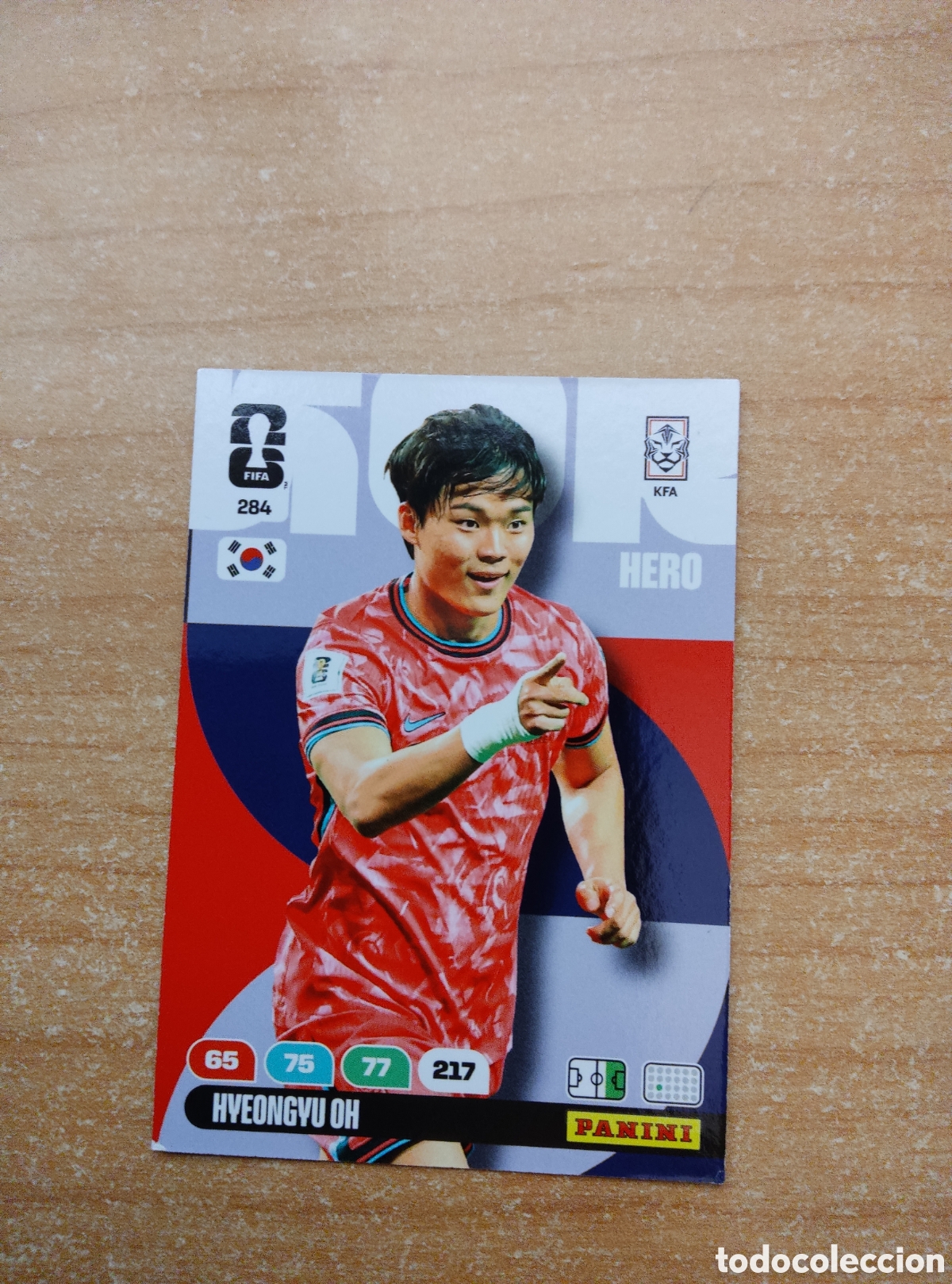 Cromos de f&uacute;tbol: 284 HYEONGYU OH COREA DEL SUR ADRENALYN XL MUNDIAL 2026