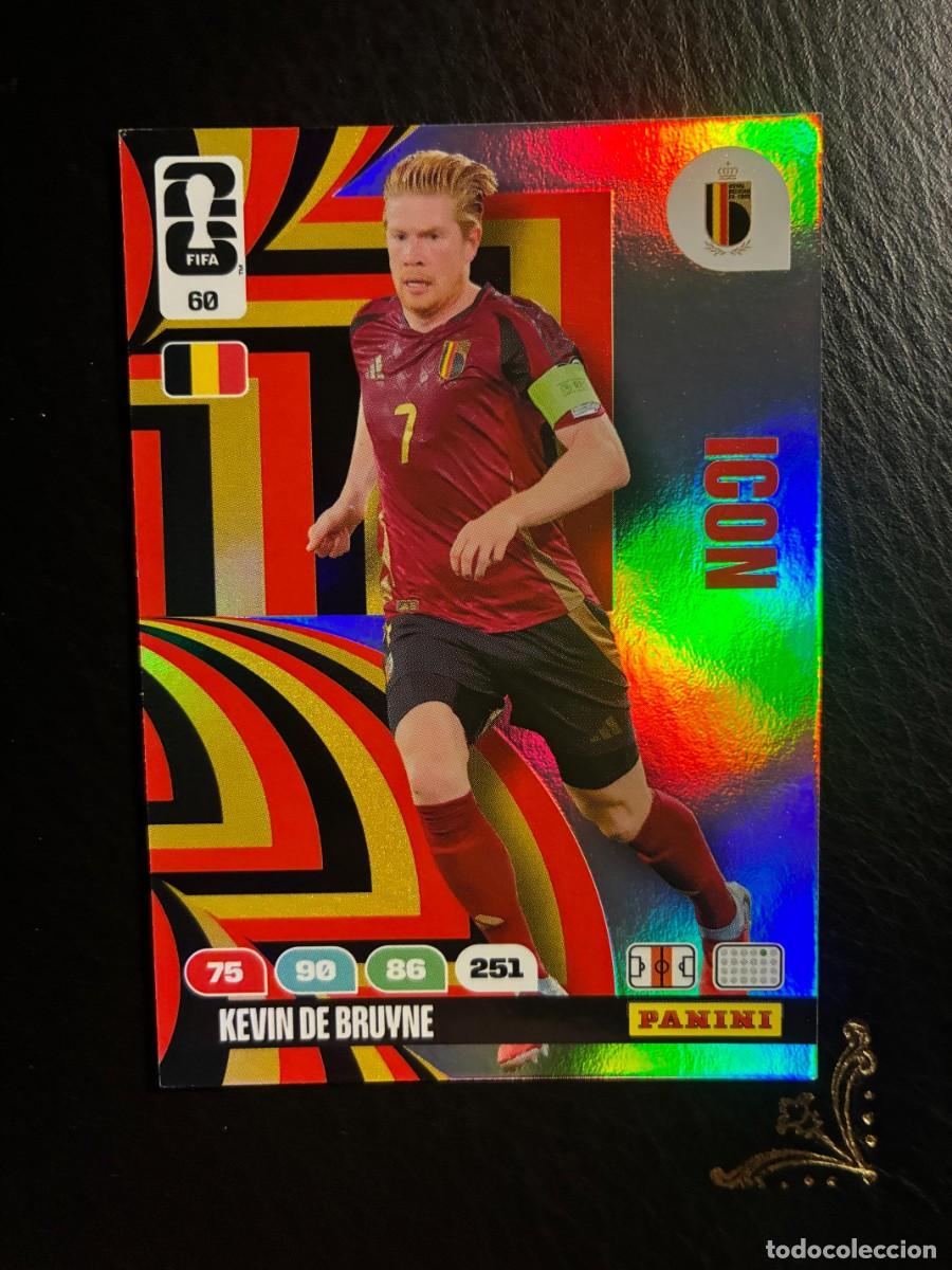 Cromos de f&uacute;tbol: 60 KEVIN DE BRUYNE BELGICA ICON FIFA WORLD CUP ADRENALYN MUNDIAL 2026 26 PANINI