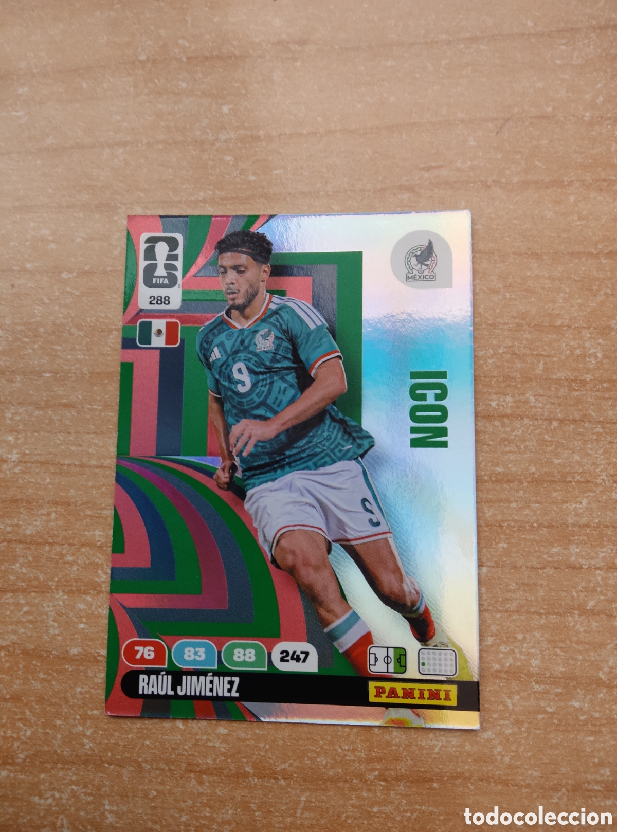 Cromos de f&uacute;tbol: 288 RAUL JIMENEZ ICON MEXICO ADRENALYN XL MUNDIAL 2026