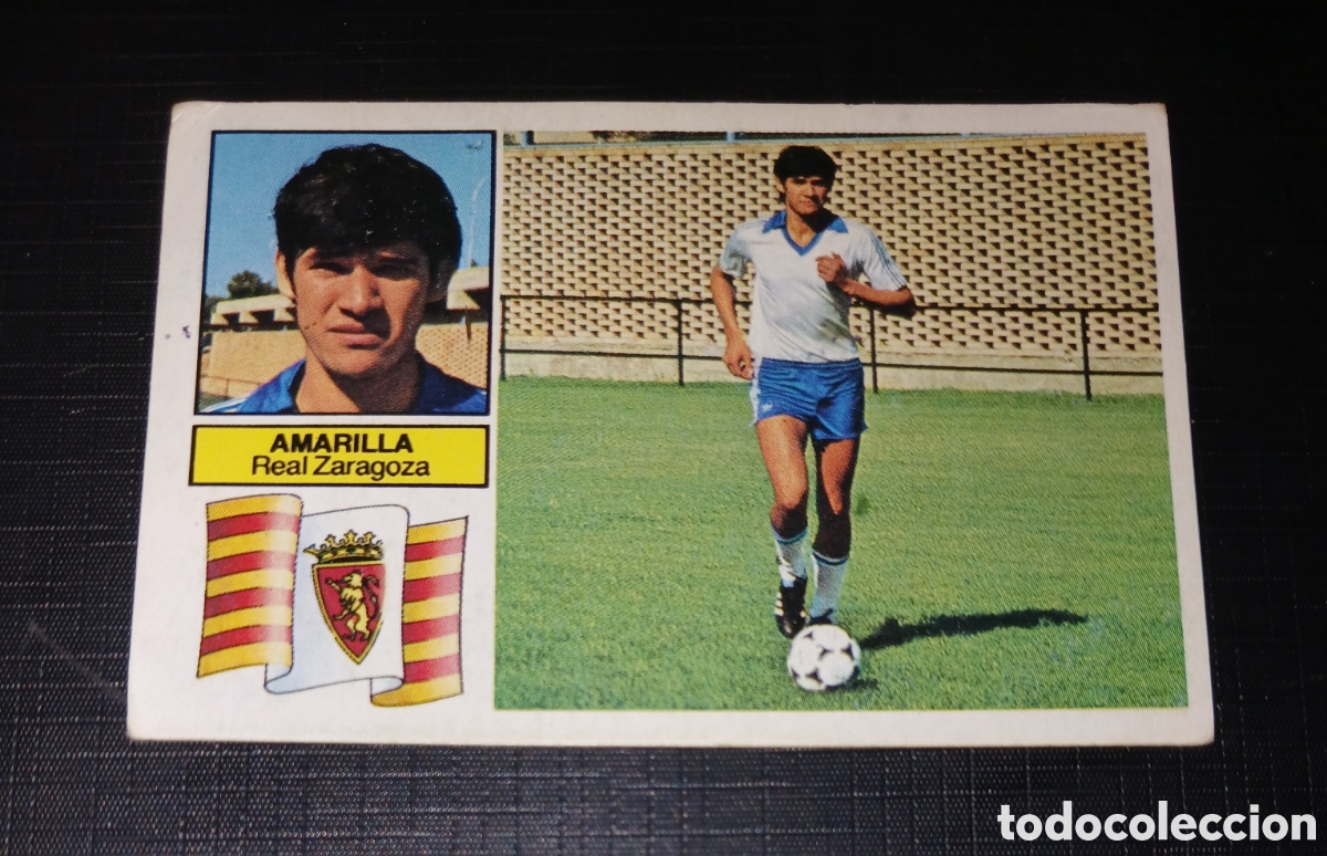Cromos de f&uacute;tbol: Cromo Amarilla - Real Zaragoza - Liga 82 83 / 1982 1983 - Ed. Este
