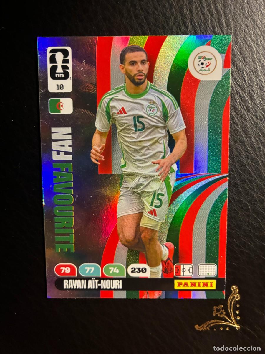 Cromos de f&uacute;tbol: 10 RAYAM AIT NOURI ARGELIA FAN FAVOURITE FIFA WORLD CUP ADRENALYN MUNDIAL 2026 26 PANINI