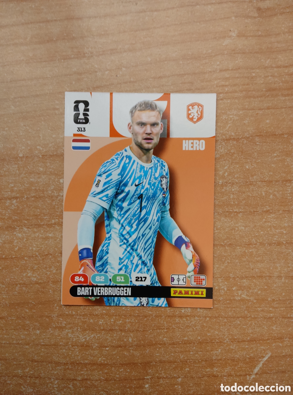 Cromos de f&uacute;tbol: 313 BART VERBRUGGEN PAISES BAJOS ADRENALYN XL MUNDIAL 2026