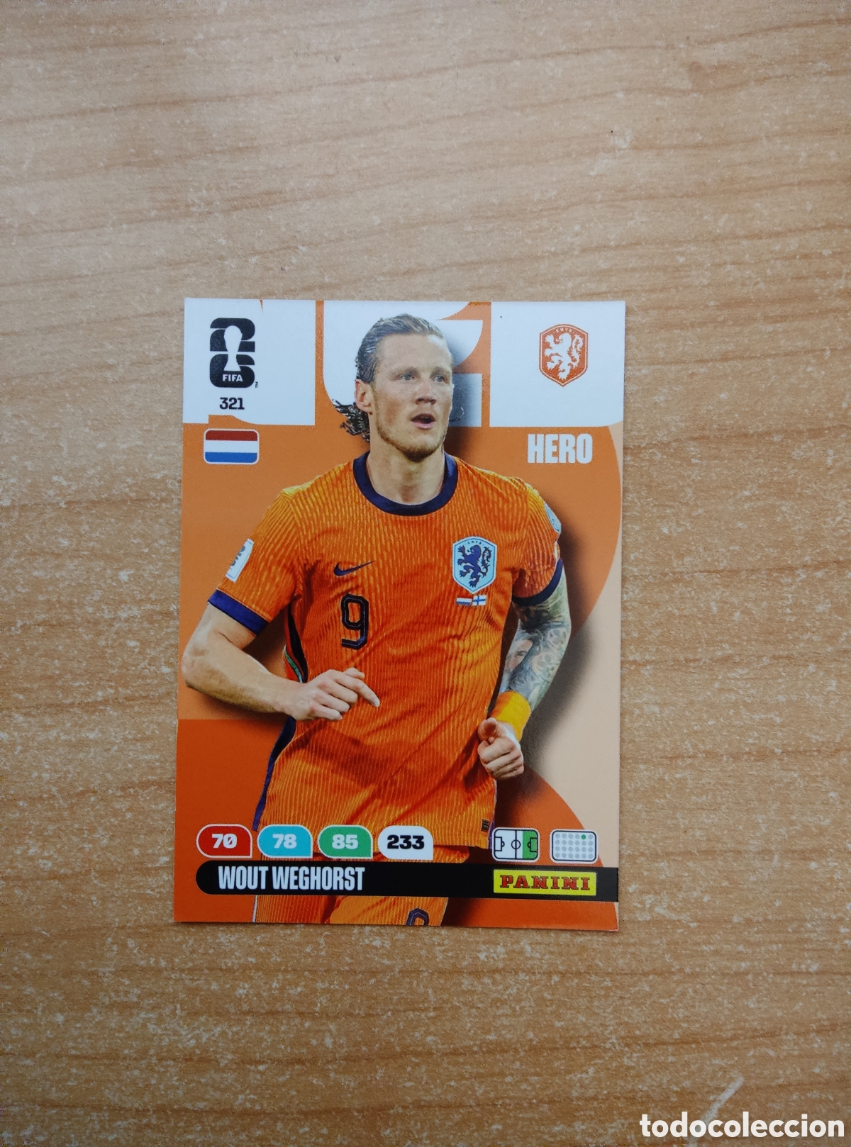 Cromos de f&uacute;tbol: 321 WOUT WEGHORST PAISES BAJOS ADRENALYN XL MUNDIAL 2026