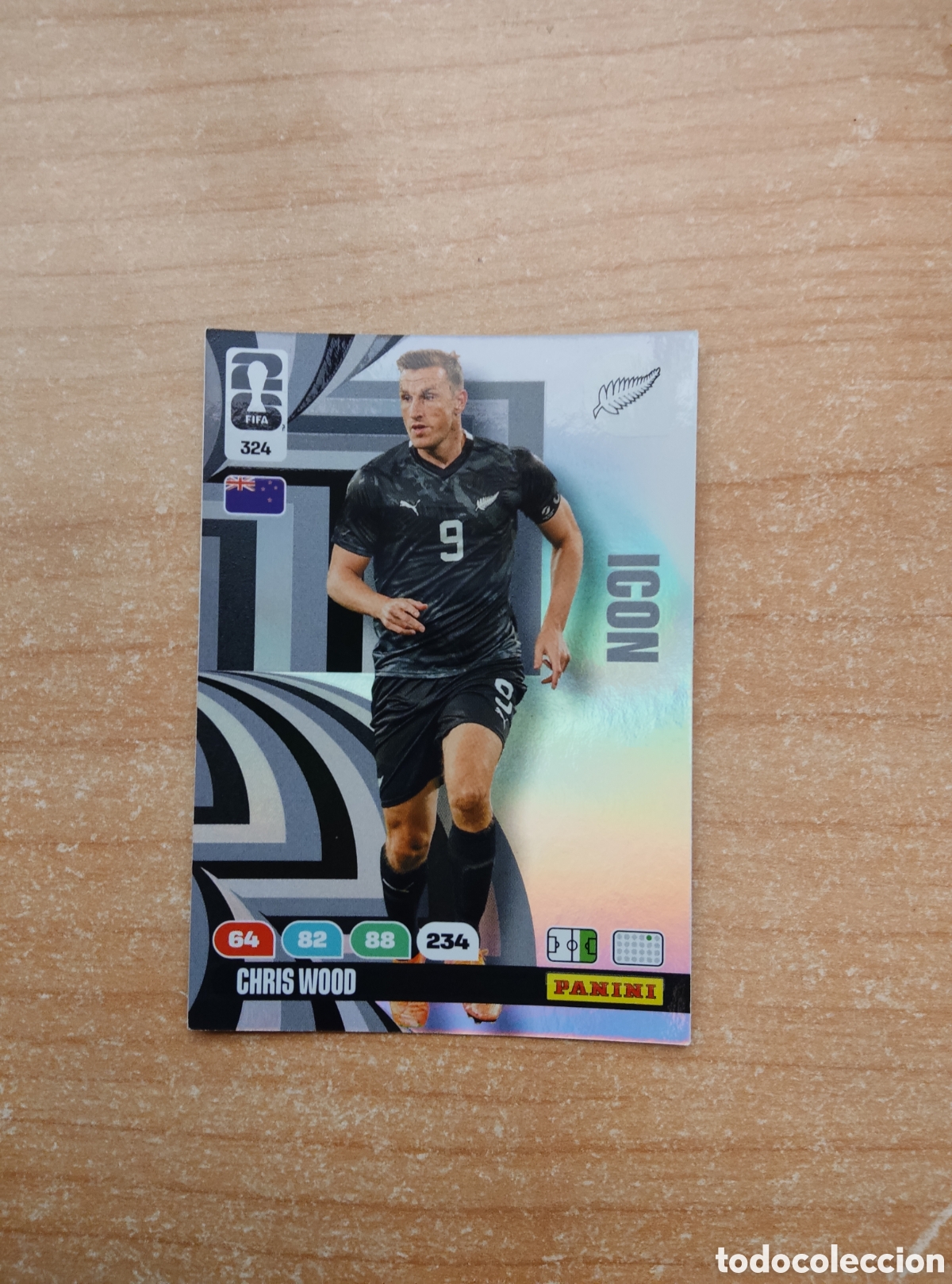 Cromos de f&uacute;tbol: 324 CHRIS WOOD ICON NUEVA ZELANDA ADRENALYN XL MUNDIAL 2026