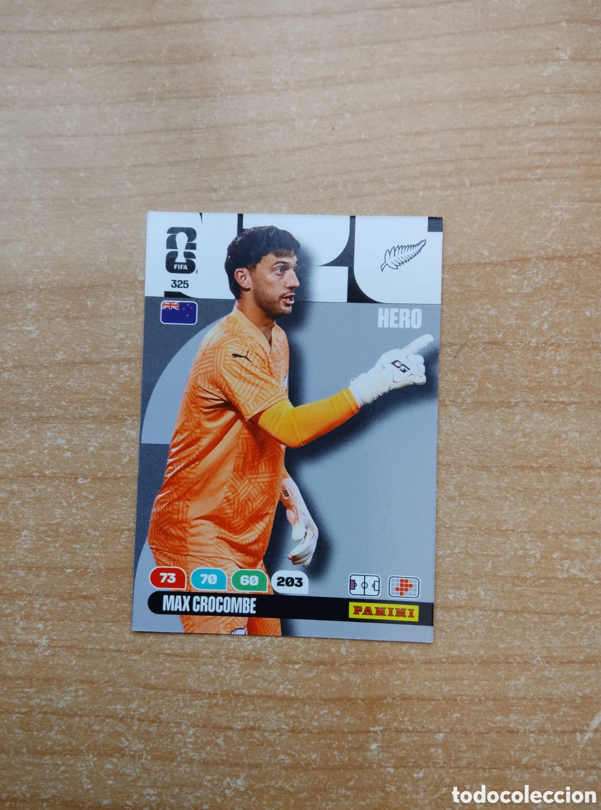 Cromos de f&uacute;tbol: 325 MAX CROCOMBE NUEVA ZELANDA ADRENALYN XL MUNDIAL 2026