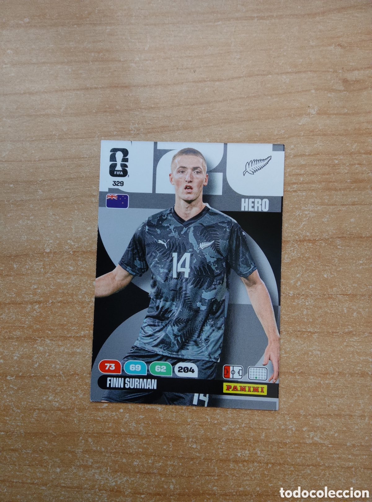 Cromos de f&uacute;tbol: 329 FINN SURMAN NUEVA ZELANDA ADRENALYN XL MUNDIAL 2026
